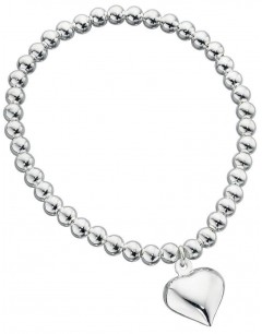 Pearl Bracelet heart in 925/1000 silver