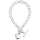 Heart Bracelet in 925/1000 silver