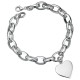 Heart Bracelet in 925/1000 silver