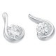 Earring zirconia original in 925/1000 silver