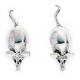 Earring mouse in 925/1000 silver