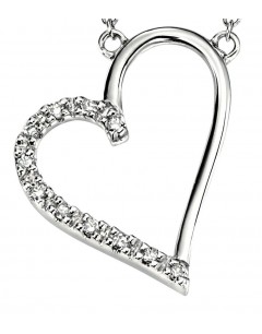 My-jewelry - D182uk - 9k heart diamond Gold necklace