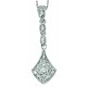 Diamond necklace in white Gold 375/1000 carats