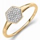 Diamond ring in Gold 375/1000