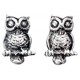 Earring owl in 925/1000 silver