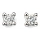 Earring diamond white Gold 375/1000