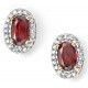 Earring ruby and diamond white Gold and Gold 375/1000