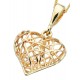 Necklace heart of Gold 375/1000 carats