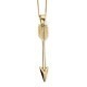Necklace arrow, Gold 375/1000