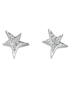 Earring-star in 925/1000 silver