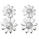 Earring flower 925/1000 silver