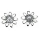 Earring flower 925/1000 silver